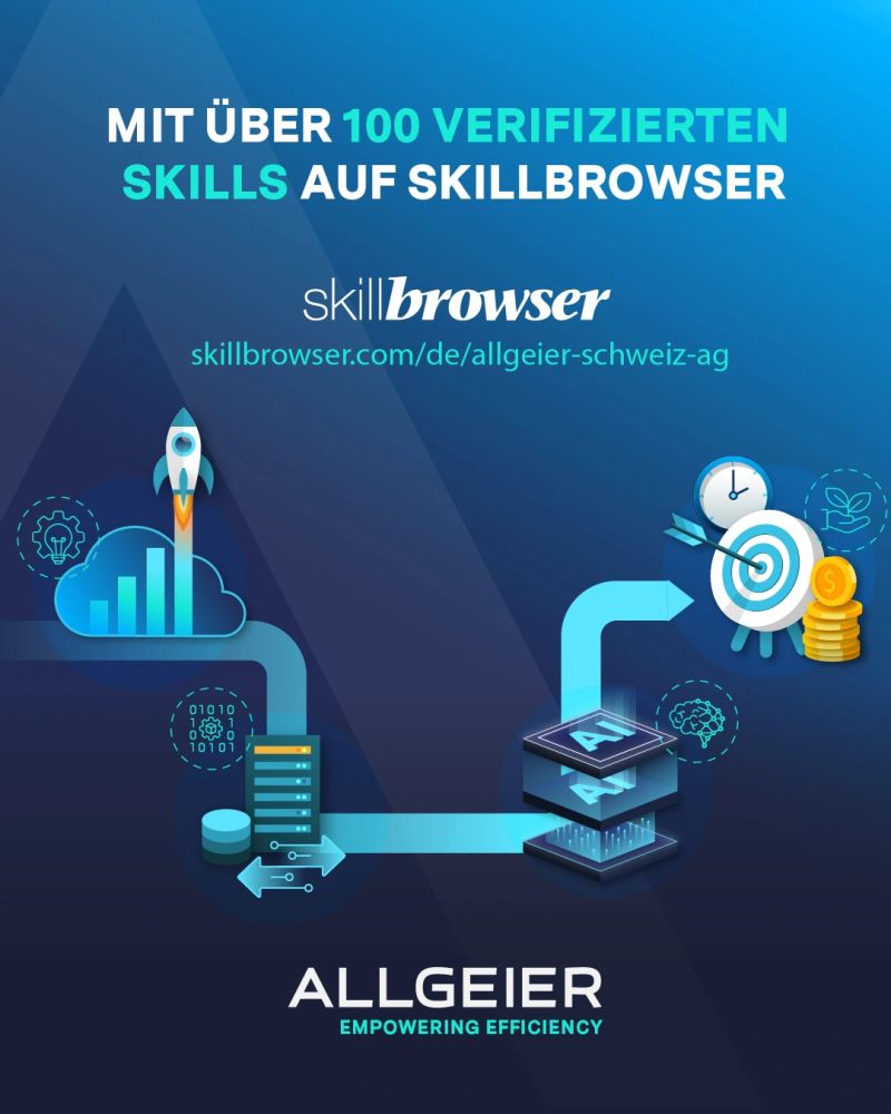 🎯Over 100 verified skills: Allgeier Schweiz AG makes its expertise visible on Skillbrowser